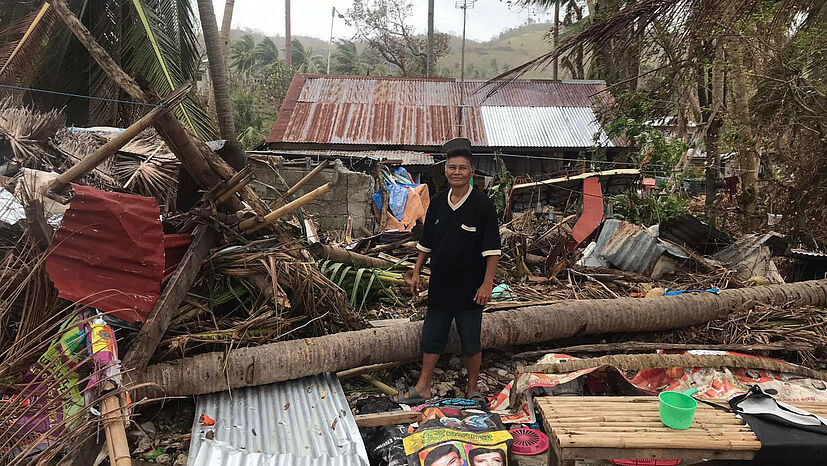 Etliche Familien auf der Insel Negros haben Hab und Gut verloren, viele Häuser sind vollkommen zerstört und unbewohnbar. | Foto: ATPI