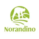 Logo von Norandino mit einem stilisierten Bauern bei der Ernte und Schriftzug darunter