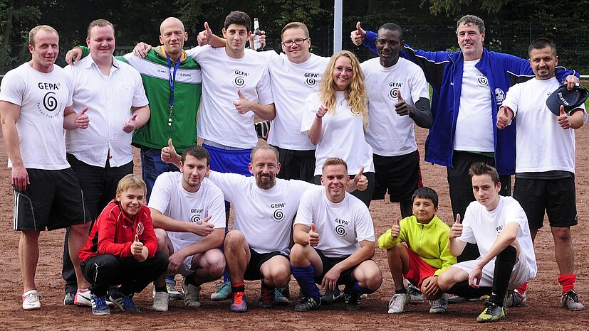 Das GEPA-Team beim Fairtrade Cup 2013.