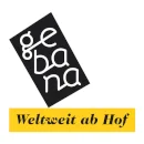 Logo mit Schriftzug ge-ba-na und der Zeile "Weltweit ab Hof"
