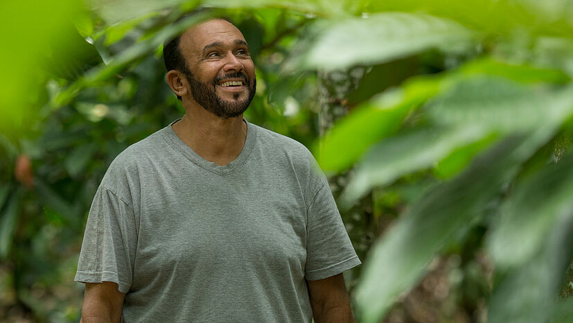 Francisco Manuel Oleaga ist Kakaofarmer bei GEPA-Kakaopartner COOPROAGRO in der Dominikanischen Republik ...