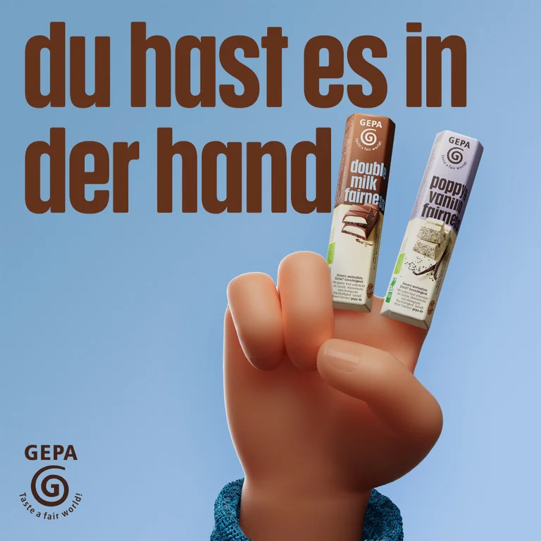 Kampagnenmotiv Schriftzug "Du hast es in der Hand"