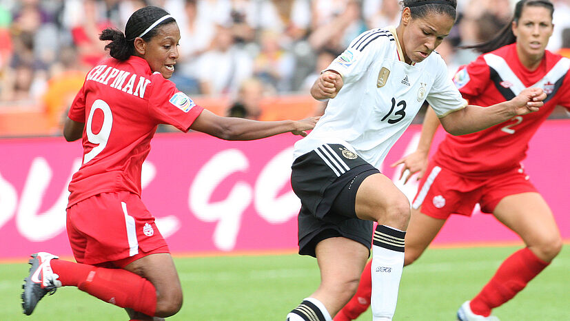 Celia Šaši? spielte neben der Frauennationalmannschaft beim 1. FFC Frankfurt.