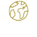 Schlichte Zeichnung einer Weltkugel auf weißem Hintergrund.