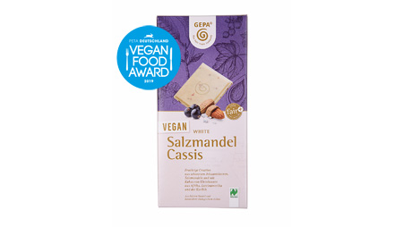 PETA verleiht GEPA „Vegan Food Award“ für „Beste weiße Schokolade“