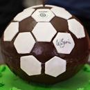 Bio-faire Fußballtorte
